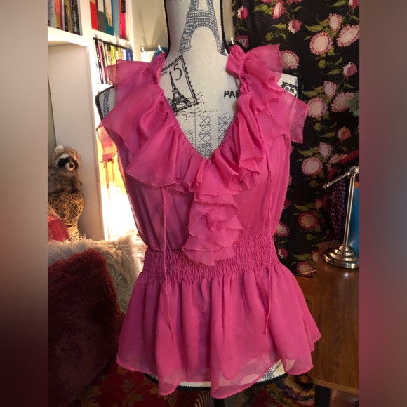 BNWT Women’s Ark & Co. Hot Pink Tank/Halter - Picture 1 of 9